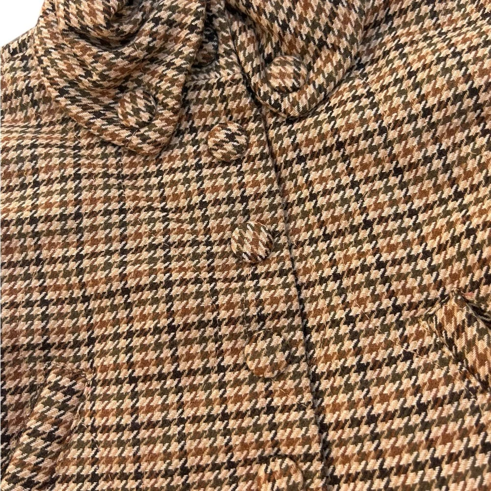 Kinder Mo: Vint houndstooth children’s‎ jacket brown 1-2Y